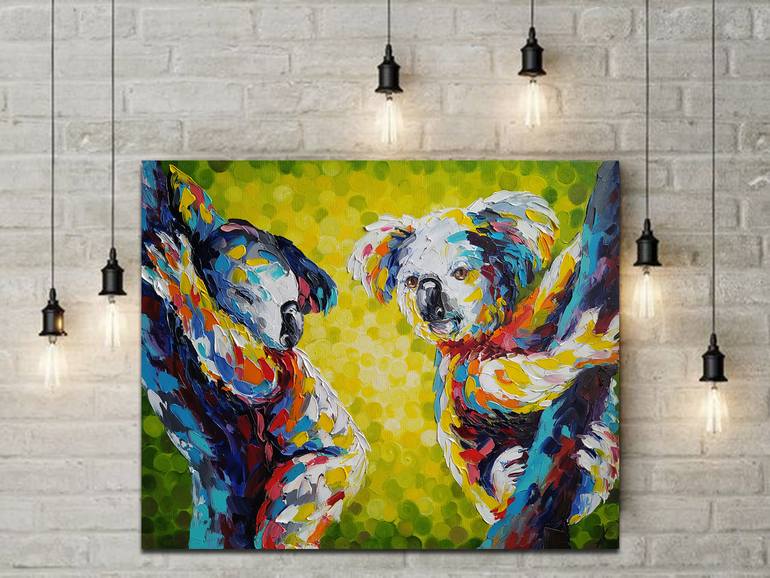 Original Impressionism Animal Painting by Anastasia Kozorez