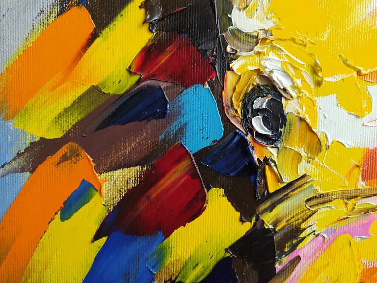 Original Impressionism Animal Painting by Anastasia Kozorez