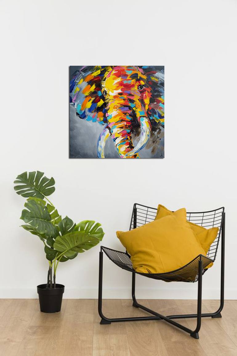 Original Impressionism Animal Painting by Anastasia Kozorez