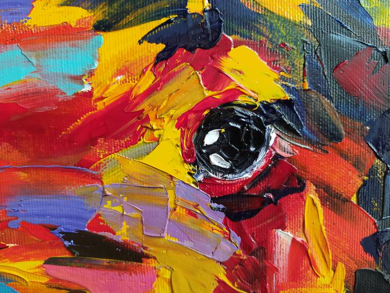 Original Impressionism Animal Painting by Anastasia Kozorez
