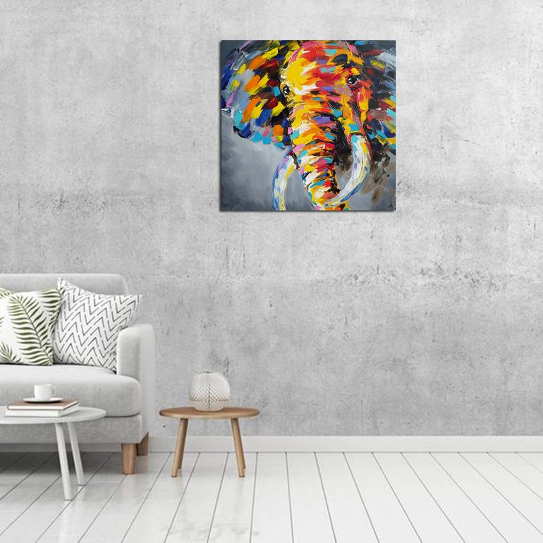 Original Impressionism Animal Painting by Anastasia Kozorez