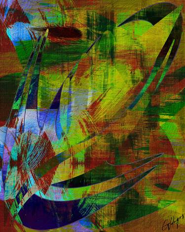 Print of Abstract Expressionism Abstract Mixed Media by º Goldengenes º