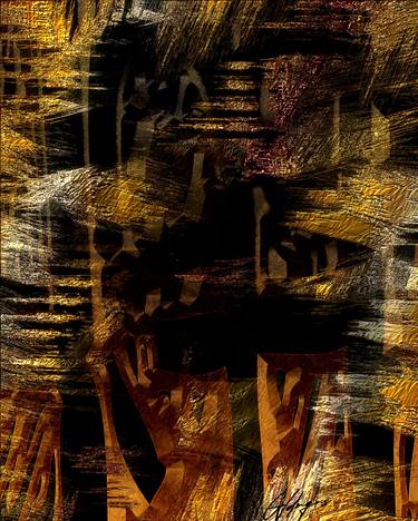 Print of Abstract Mixed Media by º Goldengenes º