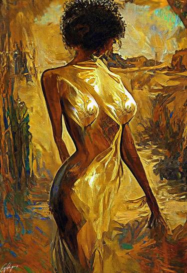 "Woman Shining in African Landscape" thumb