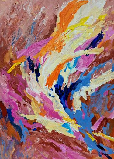 Print of Abstract Expressionism Abstract Paintings by Maryana Bryukhanova