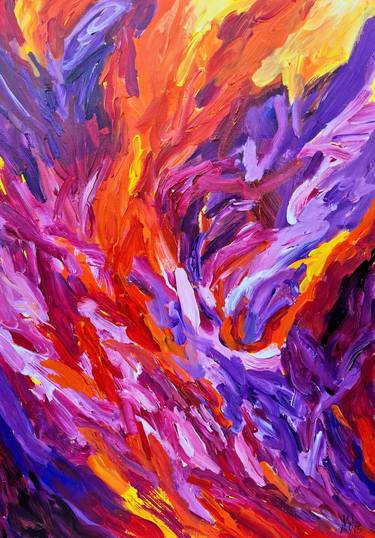 Original Abstract Expressionism Abstract Paintings by Maryana Bryukhanova