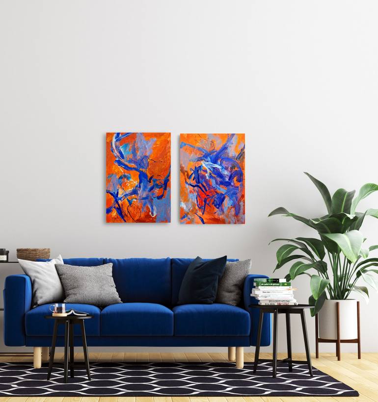 Original Abstract Expressionism Abstract Paintings by Maryana Bryukhanova