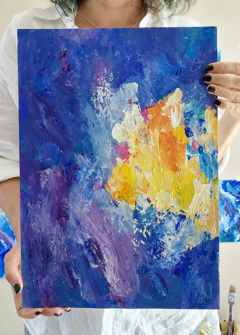 Original Abstract Expressionism Abstract Painting by Maryana Bryukhanova