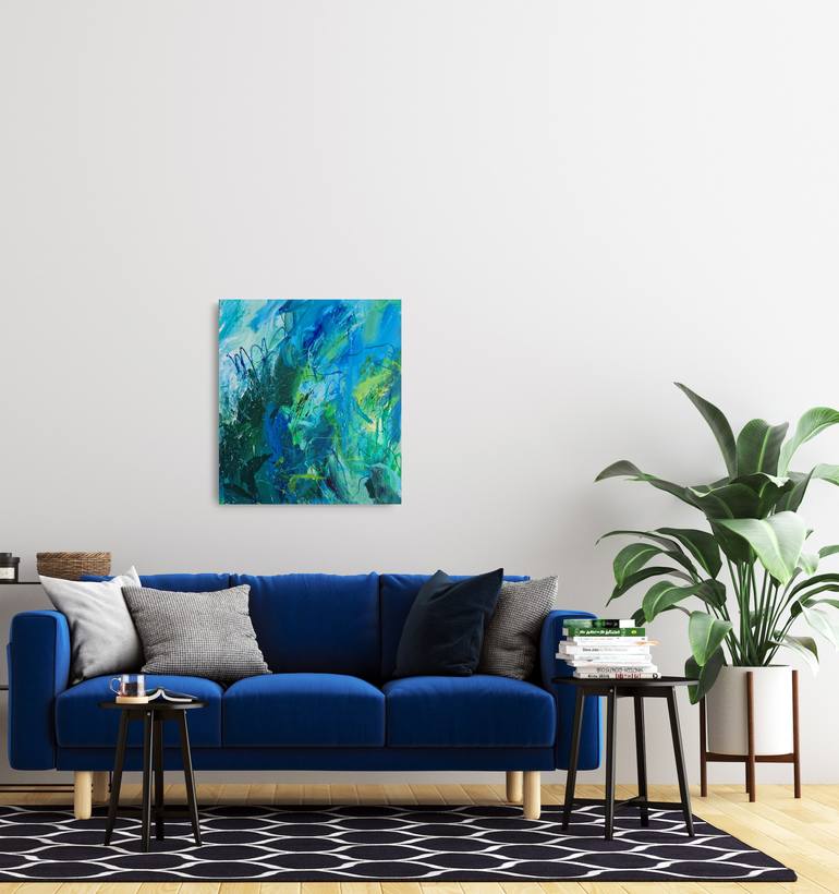 Original Abstract Expressionism Abstract Painting by Maryana Bryukhanova