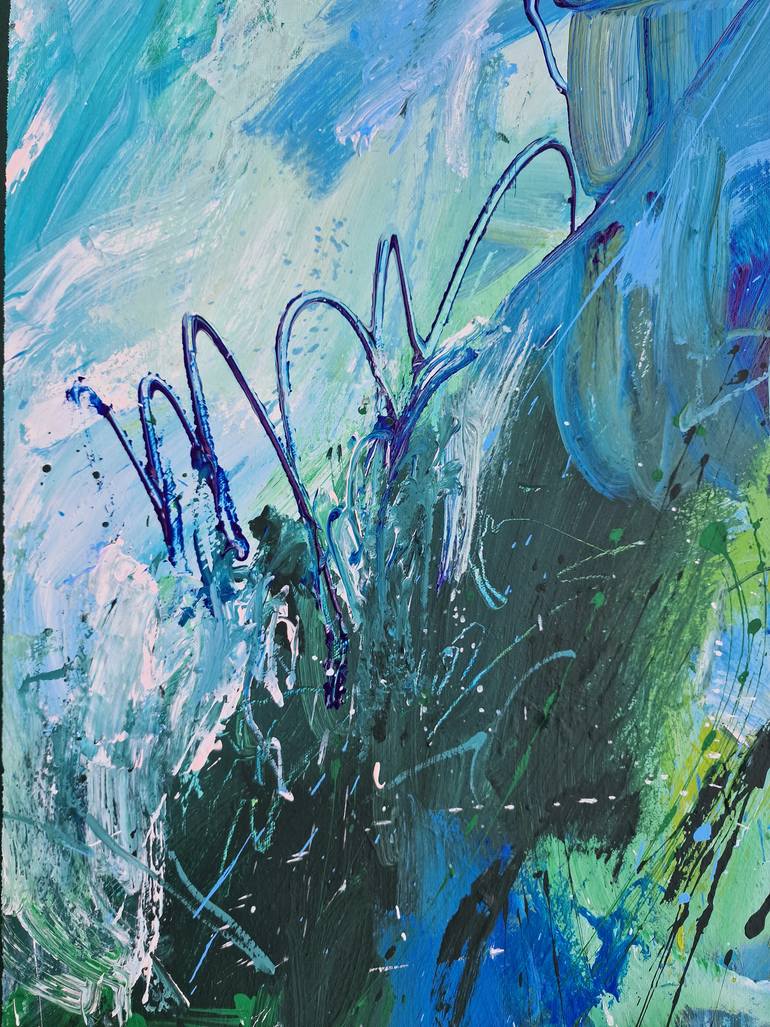 Original Abstract Expressionism Abstract Painting by Maryana Bryukhanova