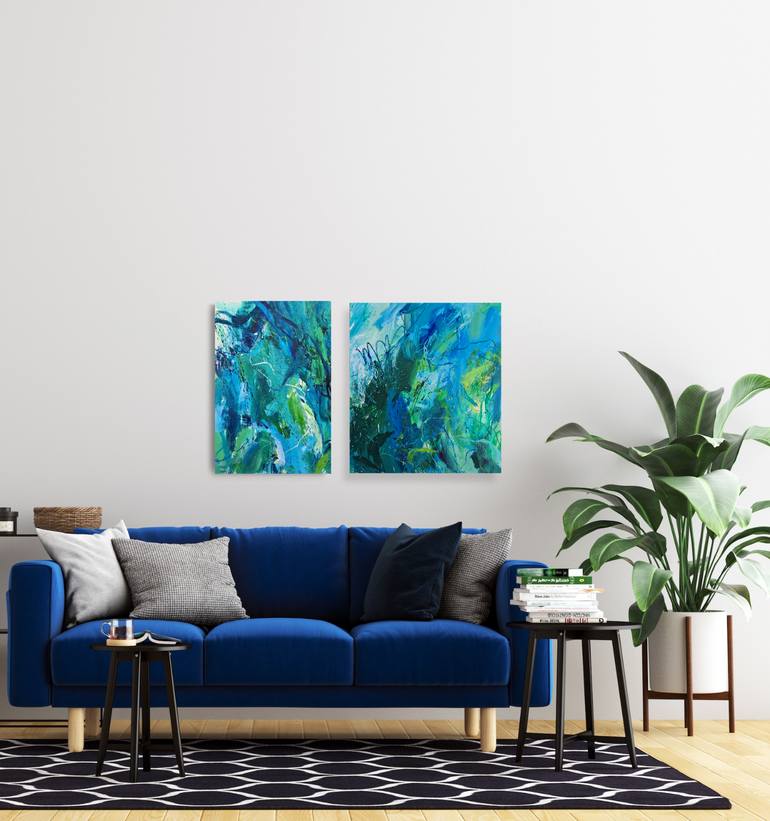 Original Abstract Expressionism Abstract Painting by Maryana Bryukhanova