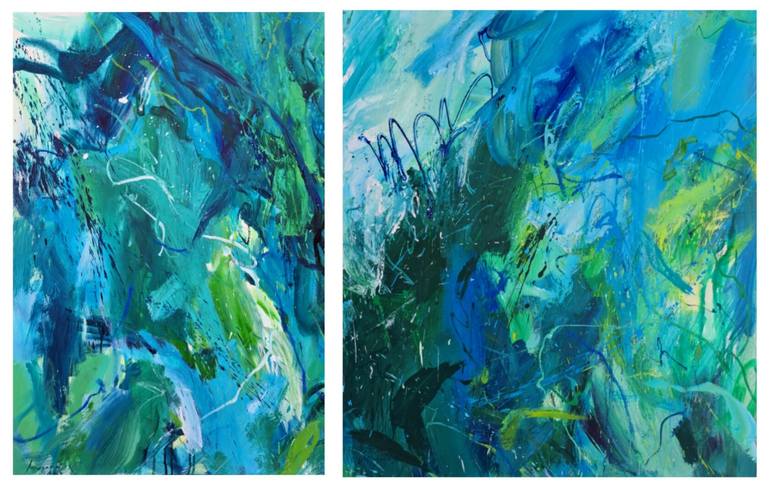 Original Abstract Expressionism Abstract Painting by Maryana Bryukhanova