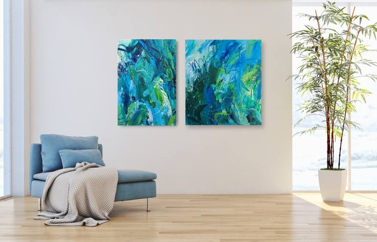 Original Abstract Expressionism Abstract Painting by Maryana Bryukhanova