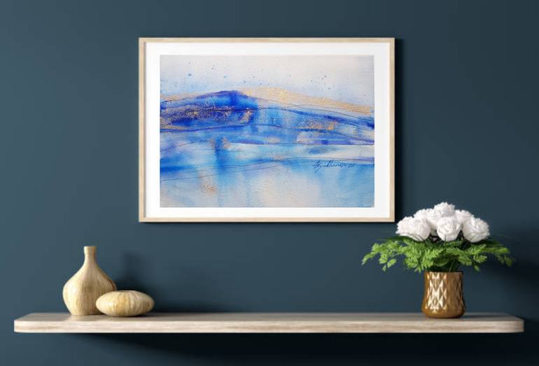 Original Art Deco Abstract Painting by Maryana Bryukhanova