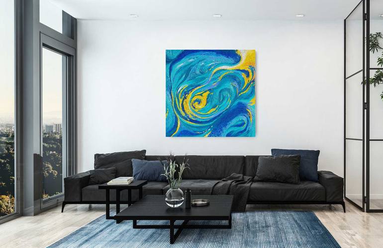 Original Abstract Expressionism Abstract Painting by Maryana Bryukhanova