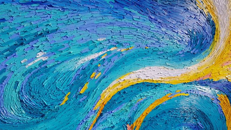 Original Abstract Expressionism Abstract Painting by Maryana Bryukhanova
