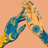 sun + moon print by Jessica Carranza