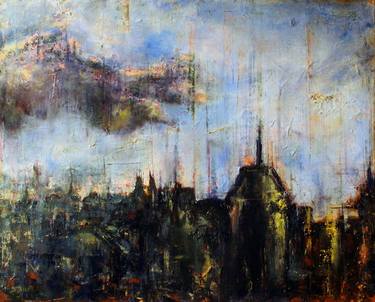 Original Expressionism Cities Paintings by Giovanni Siano