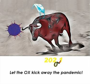 Let the OX kick away the pandemic! - Limited Edition of 2 thumb