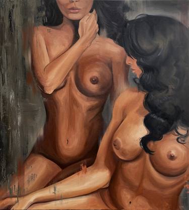 Original Modern Nude Paintings by Valerie Matejik