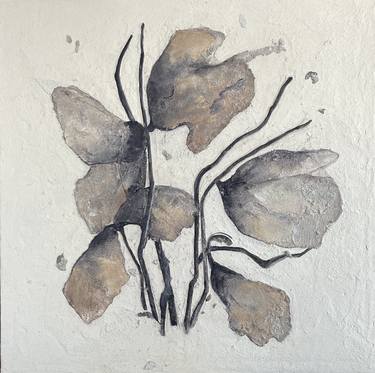 Original Abstract Botanic Mixed Media by Irina Ges