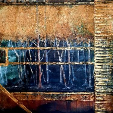 Original Abstract Expressionism Abstract Mixed Media by Irina Ges