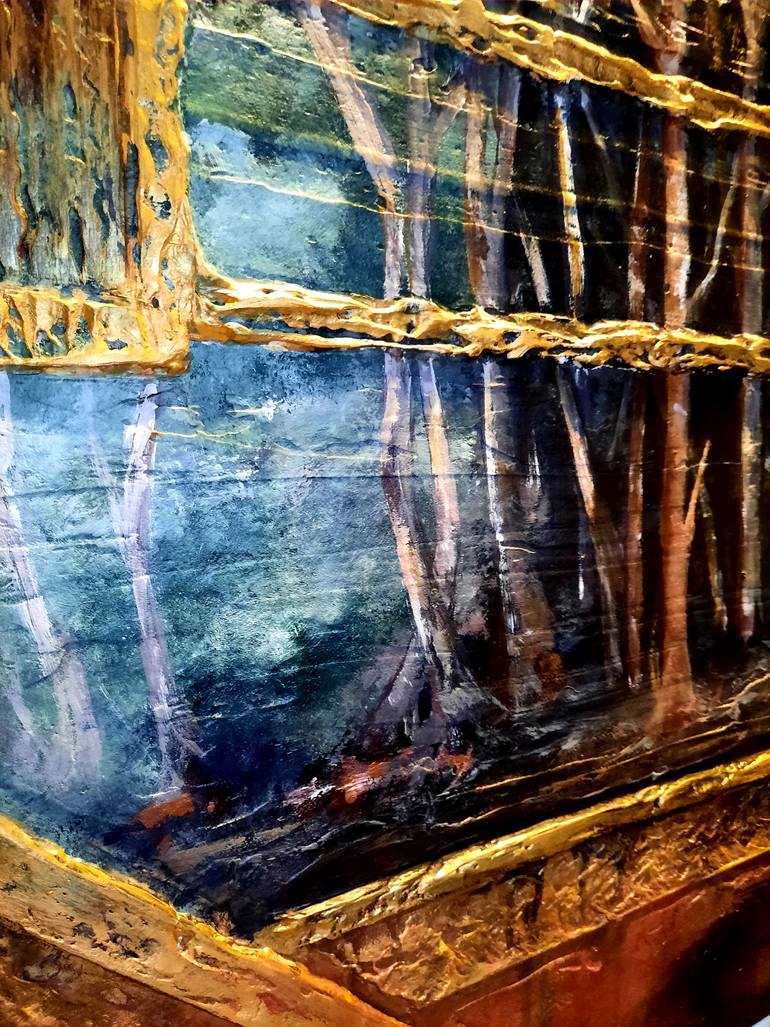 Original Abstract Expressionism Abstract Mixed Media by Irina Ges
