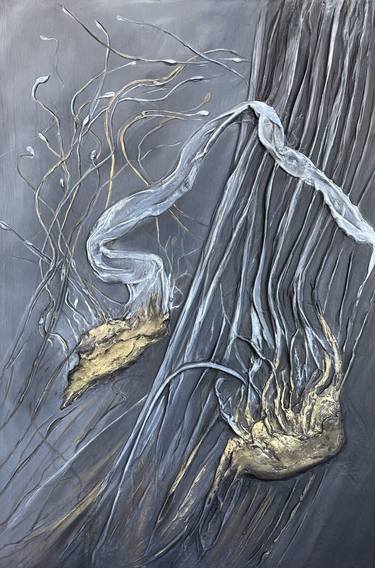 Original Abstract Expressionism Abstract Mixed Media by Irina Ges