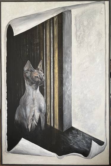 Original Abstract Animal Mixed Media by Irina Ges