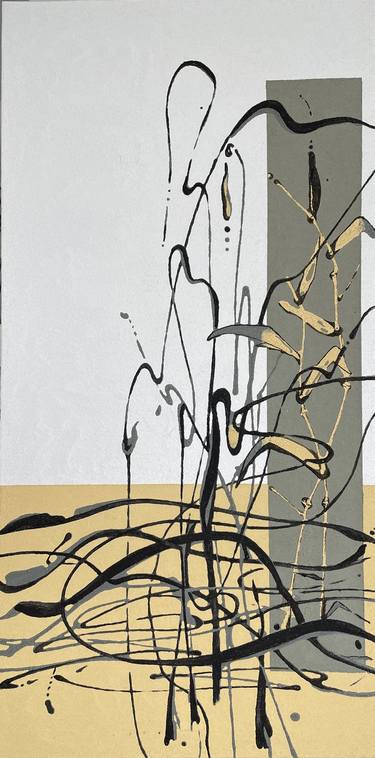 Original Abstract Expressionism Abstract Mixed Media by Irina Ges