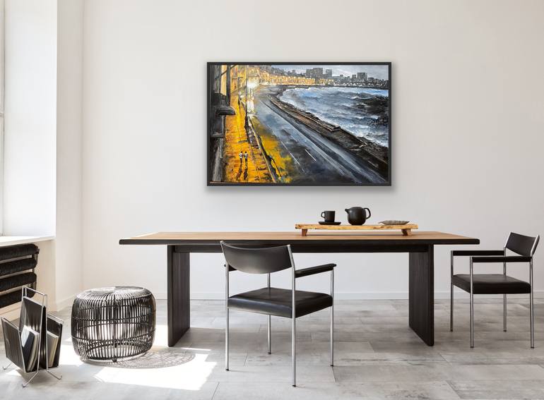 Original Abstract Cities Mixed Media by Irina Ges