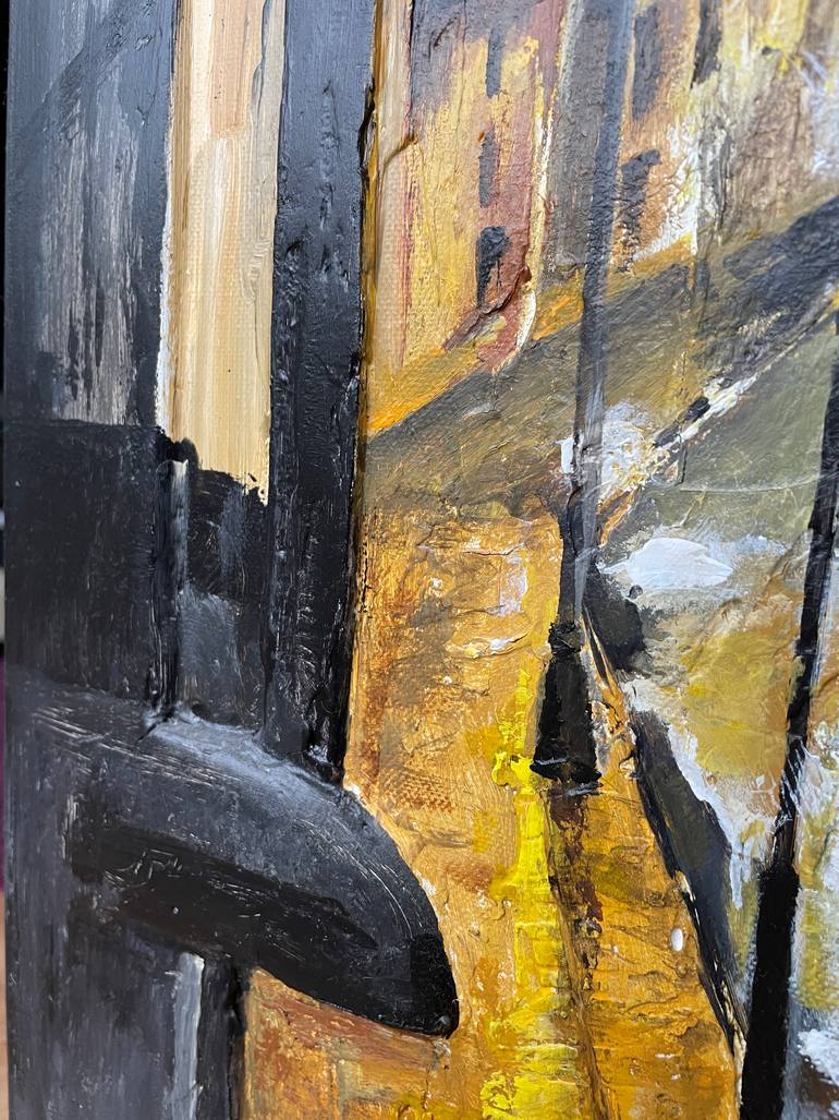 Original Abstract Cities Mixed Media by Irina Ges