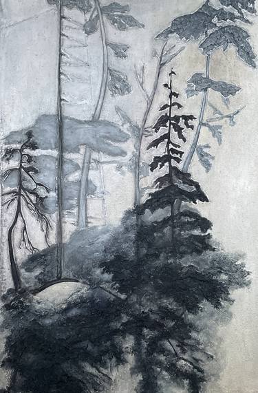 Original Minimalism Nature Mixed Media by Irina Ges