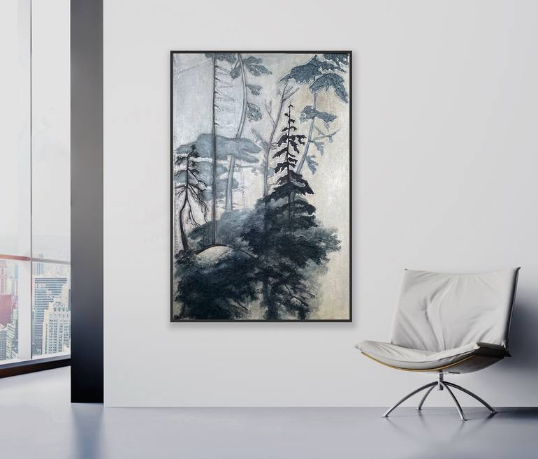 Original Minimalism Nature Mixed Media by Irina Ges