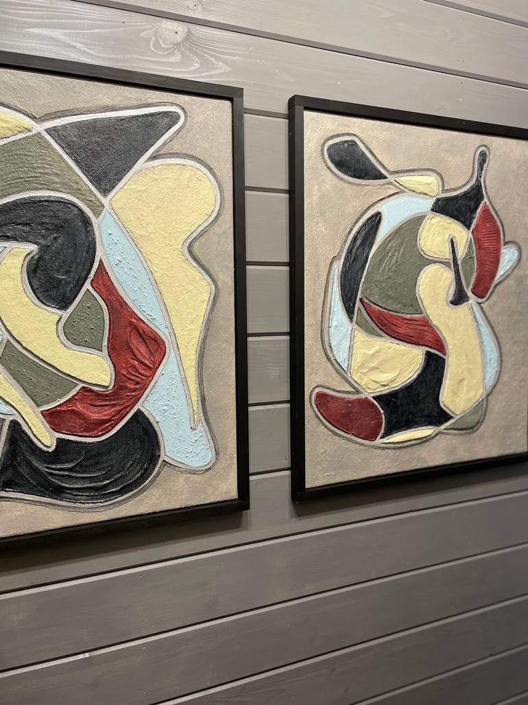 Original Abstract Expressionism Abstract Mixed Media by Irina Ges