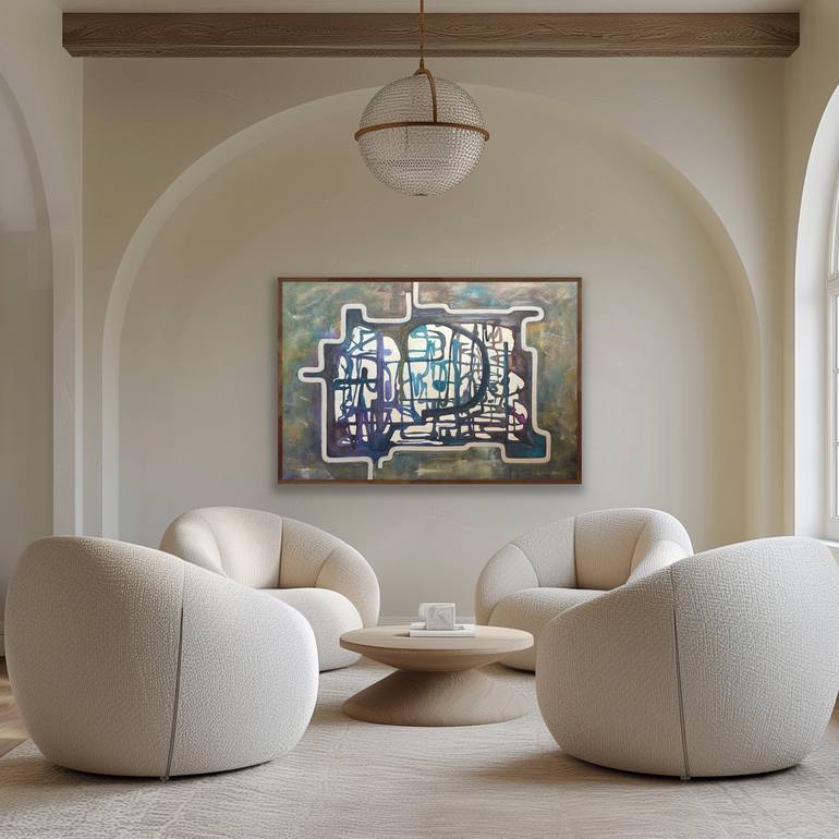 Original Abstract Expressionism Abstract Mixed Media by Irina Ges