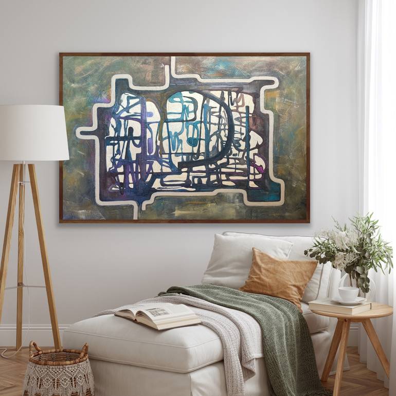 Original Abstract Expressionism Abstract Mixed Media by Irina Ges