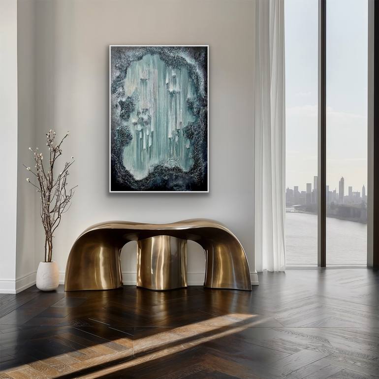 Original Abstract Expressionism Abstract Mixed Media by Irina Ges