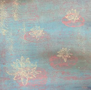 Original Contemporary Floral Painting by Delphine Menu