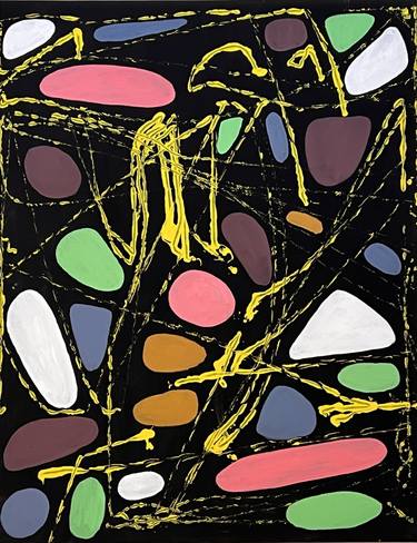 Original Abstract Expressionism Abstract Paintings by Mohamed Acharki