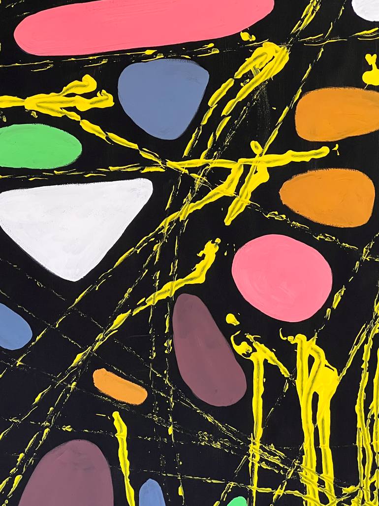Original Abstract Expressionism Abstract Painting by Mohamed Acharki