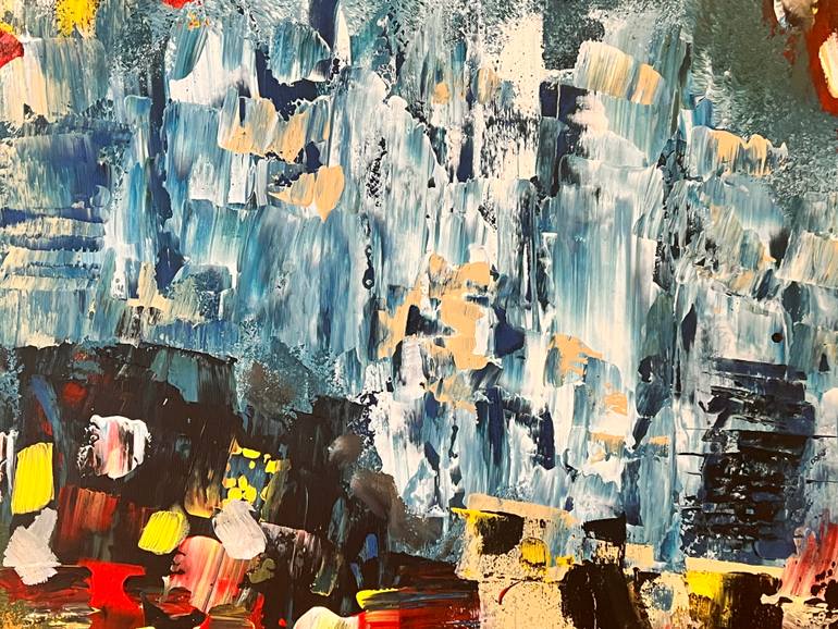 Original Abstract Expressionism Abstract Painting by Mohamed Acharki