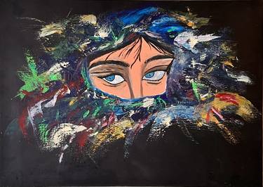 Original Abstract Expressionism Abstract Paintings by Mohamed Acharki