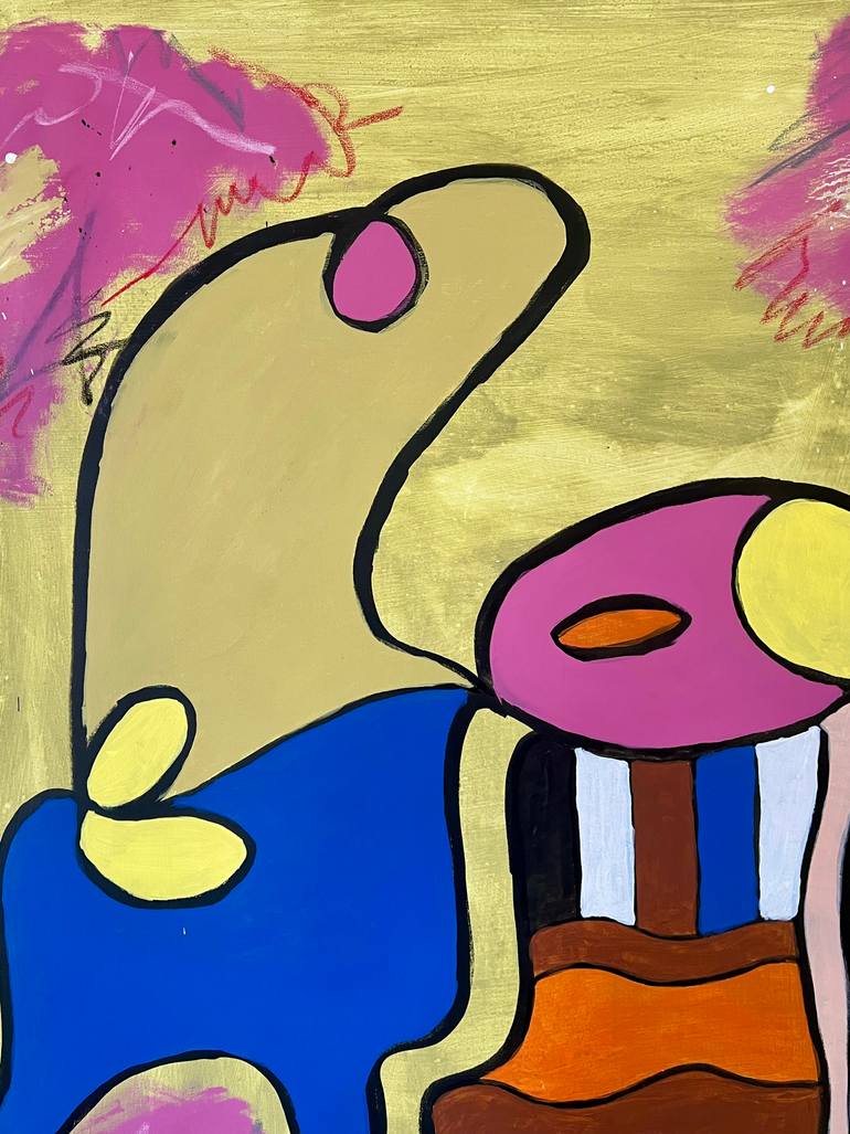 Original Abstract Expressionism Abstract Painting by Mohamed Acharki