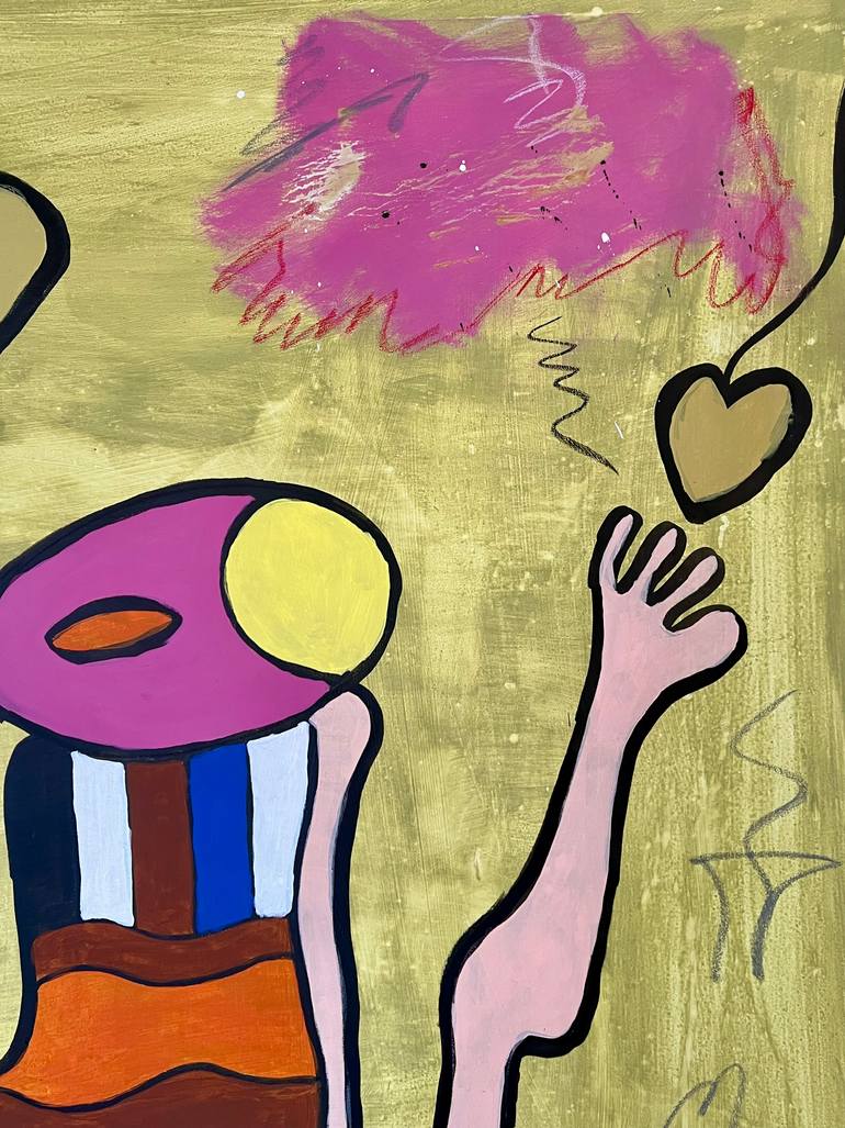 Original Abstract Expressionism Abstract Painting by Mohamed Acharki