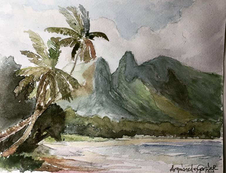 Del Nordeste, La Playa Painting by Antonio Garcia | Saatchi Art
