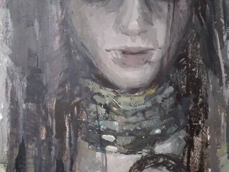 Original Abstract Expressionism Pop Culture/Celebrity Painting by C R Y P T I D