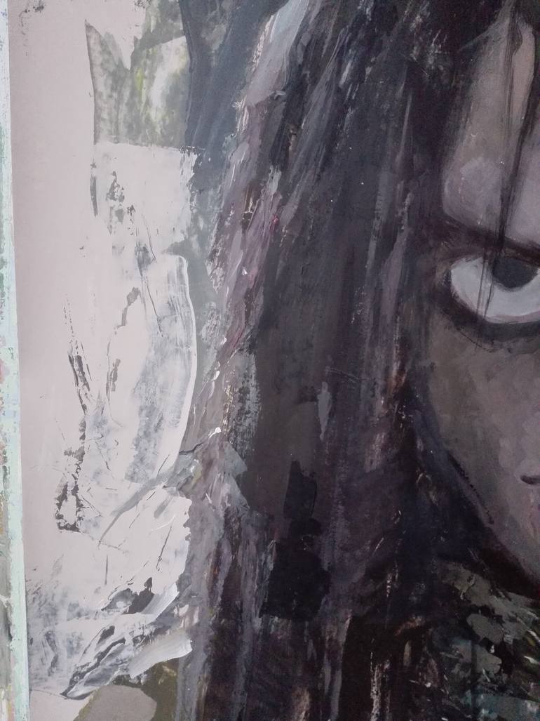 Original Abstract Expressionism Pop Culture/Celebrity Painting by C R Y P T I D