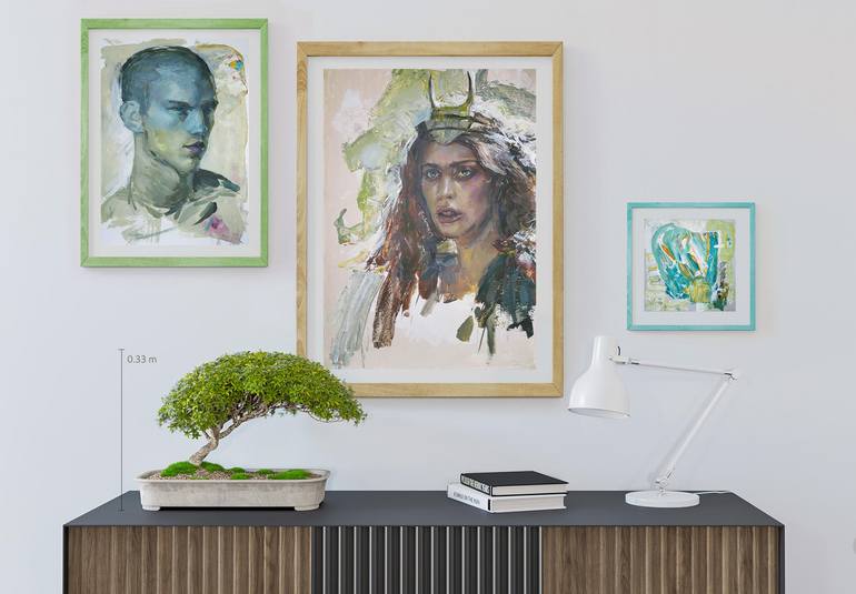 Original Expressionism Pop Culture/Celebrity Painting by C R Y P T I D