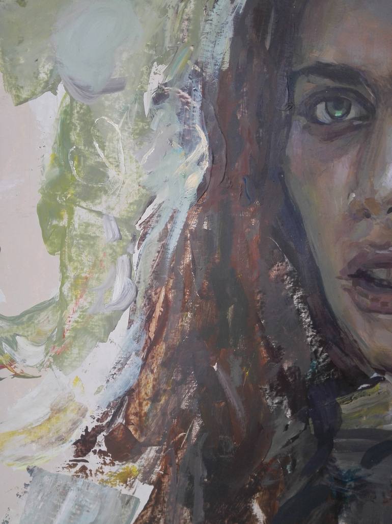 Original Expressionism Pop Culture/Celebrity Painting by C R Y P T I D